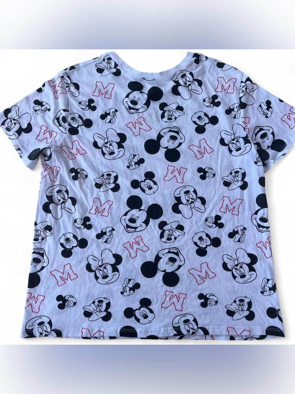 Disney Mickey & Minnie Retro Graphic Tee Vintage Style Cartoon T-Shirt Size L - Picture 4 of 4